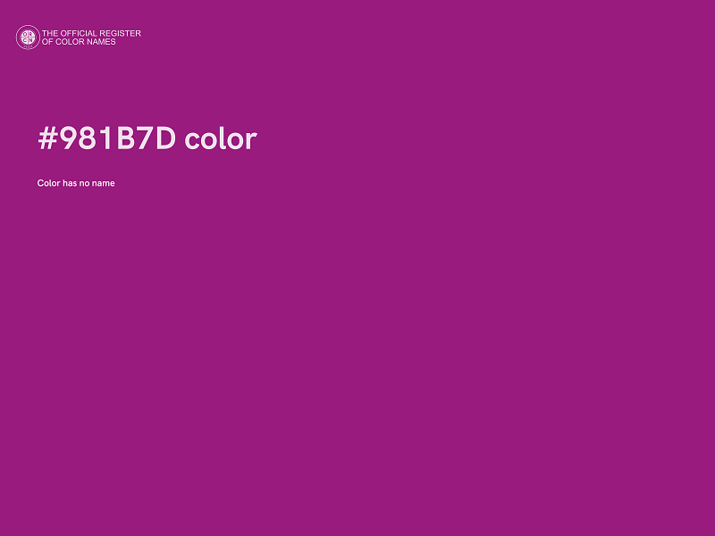 #981B7D color image