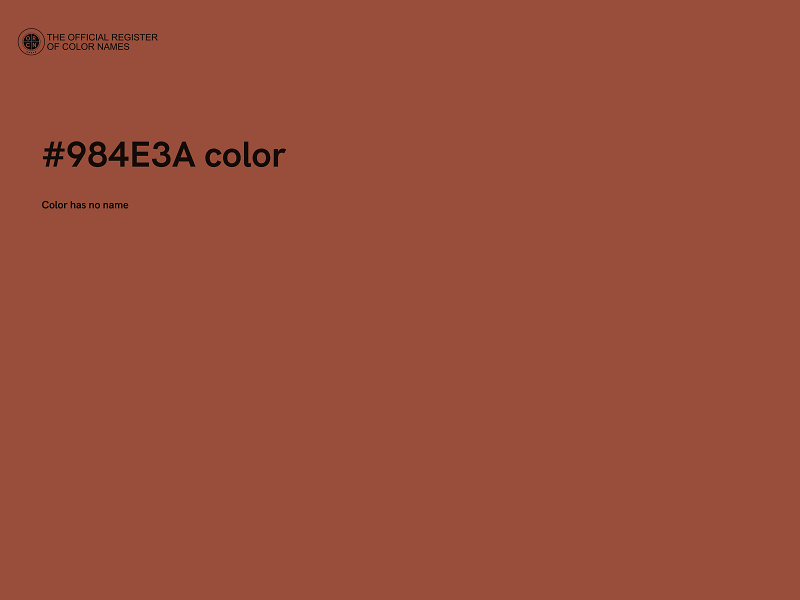 #984E3A color image