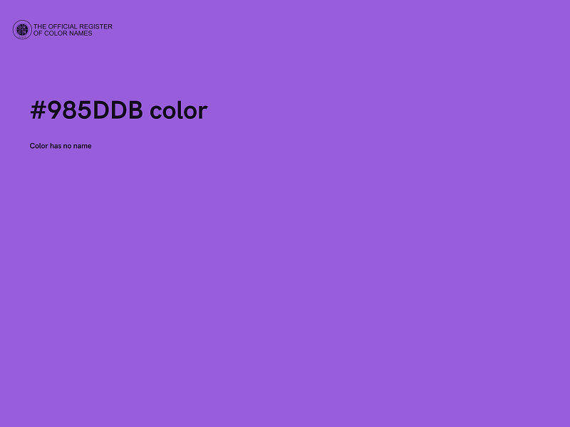 #985DDB color image