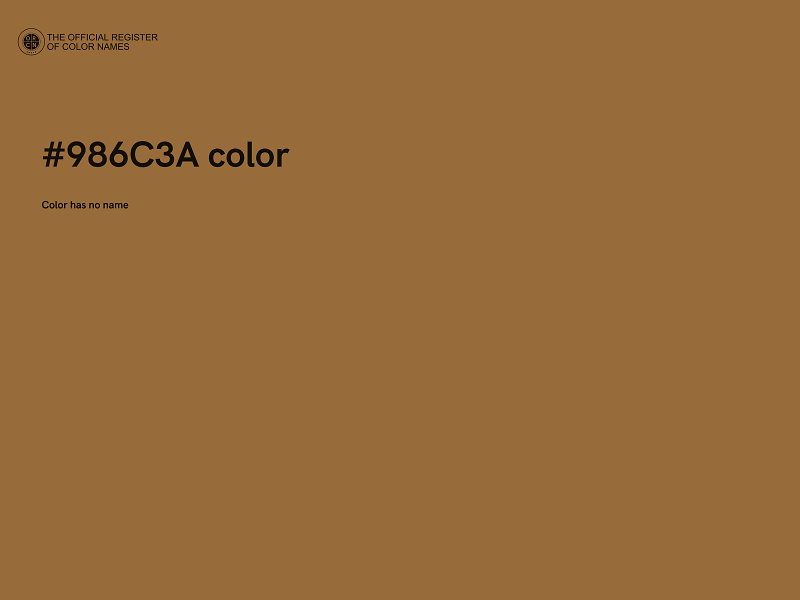 #986C3A color image