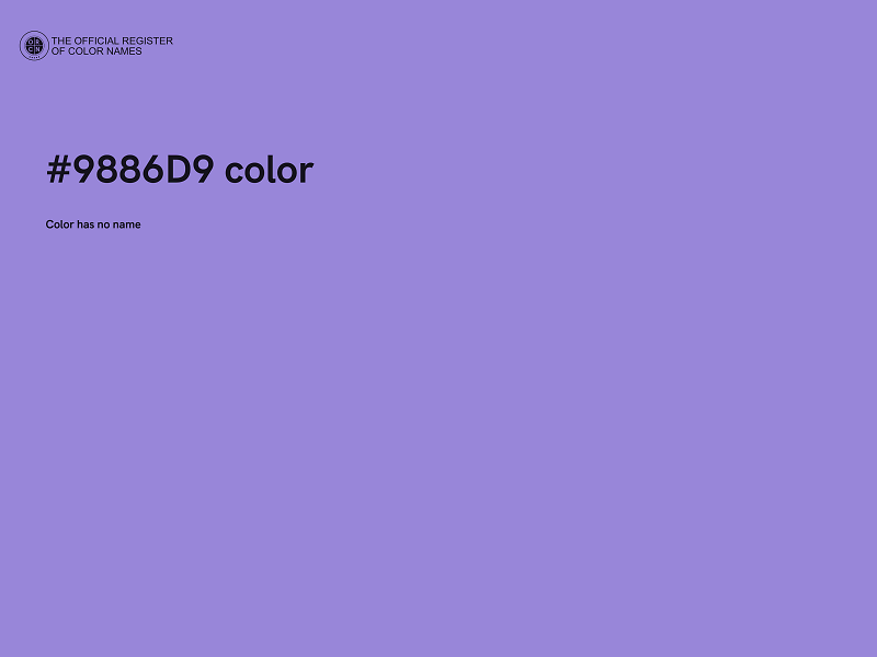 #9886D9 color image