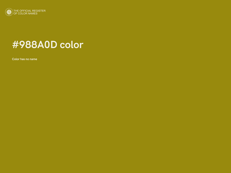 #988A0D color image