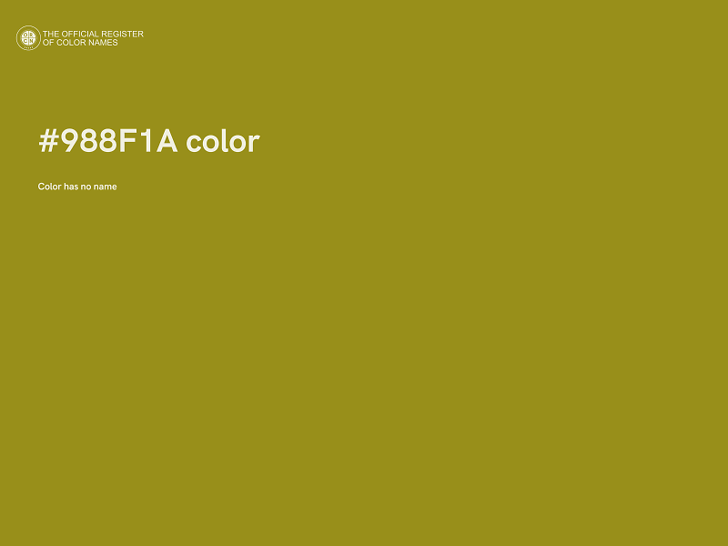 #988F1A color image