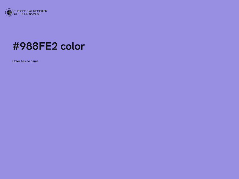 #988FE2 color image