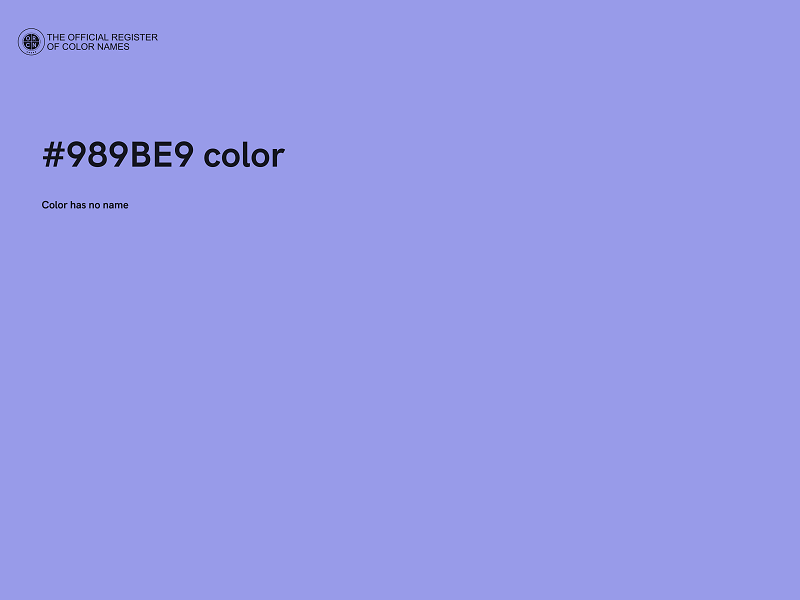 #989BE9 color image