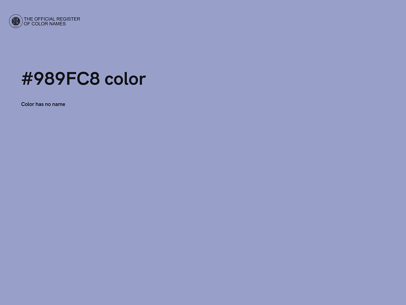 #989FC8 color image