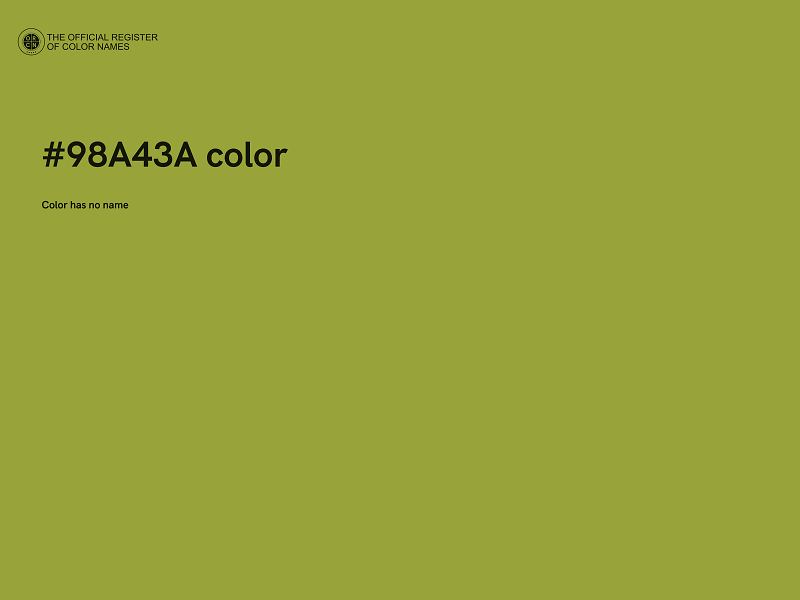 #98A43A color image