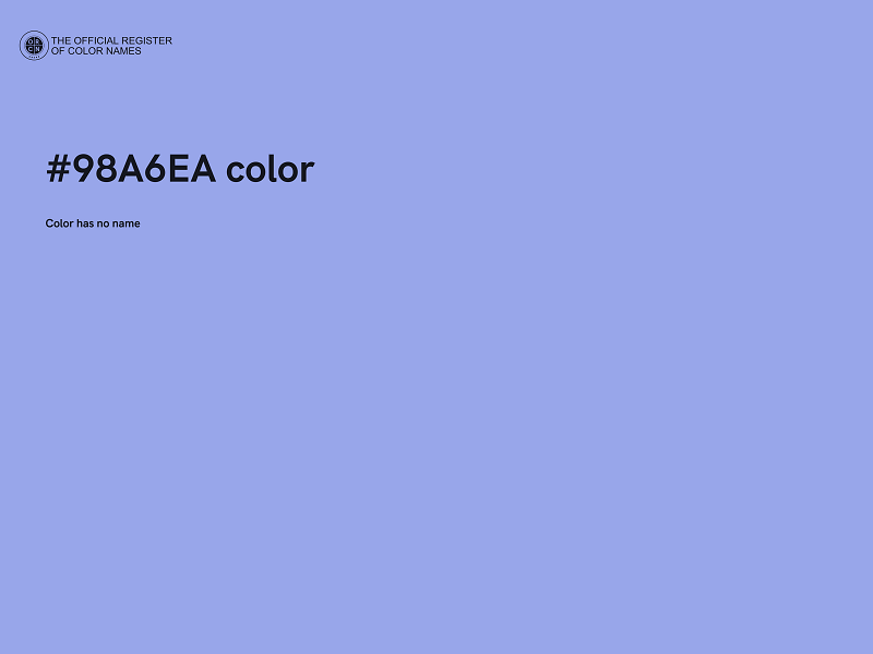 #98A6EA color image