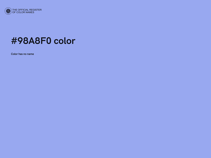 #98A8F0 color image