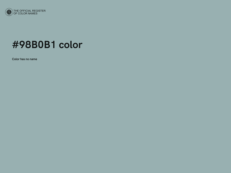 #98B0B1 color image