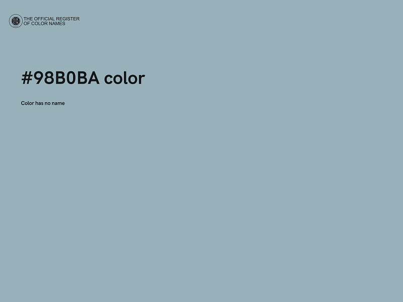 #98B0BA color image