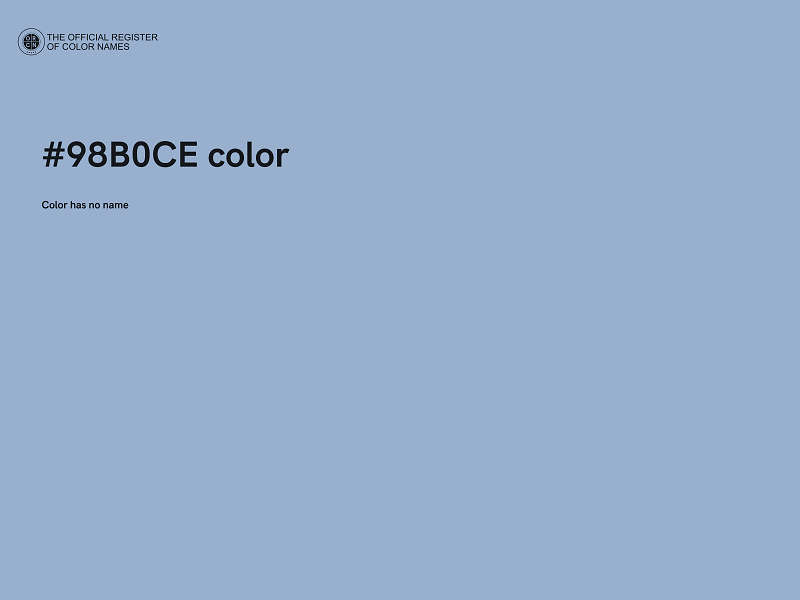 #98B0CE color image