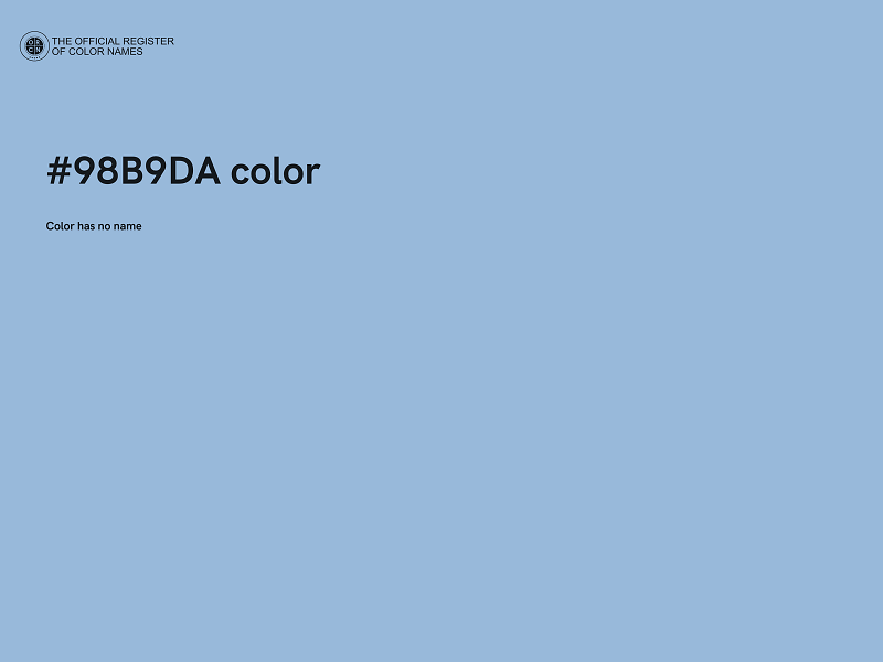 #98B9DA color image