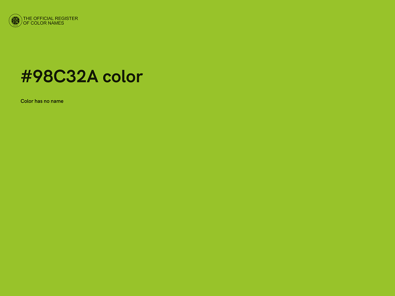 #98C32A color image