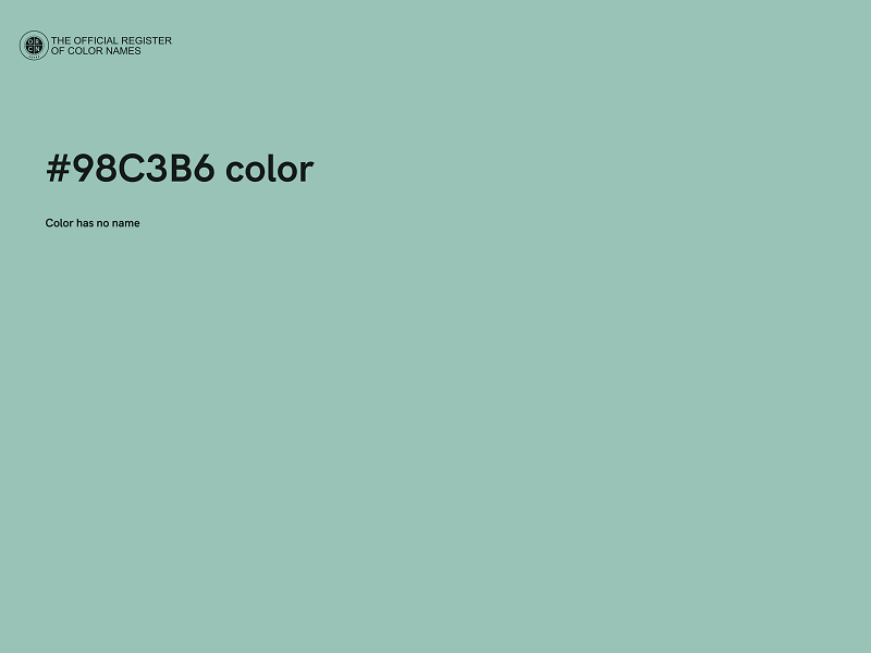 #98C3B6 color image