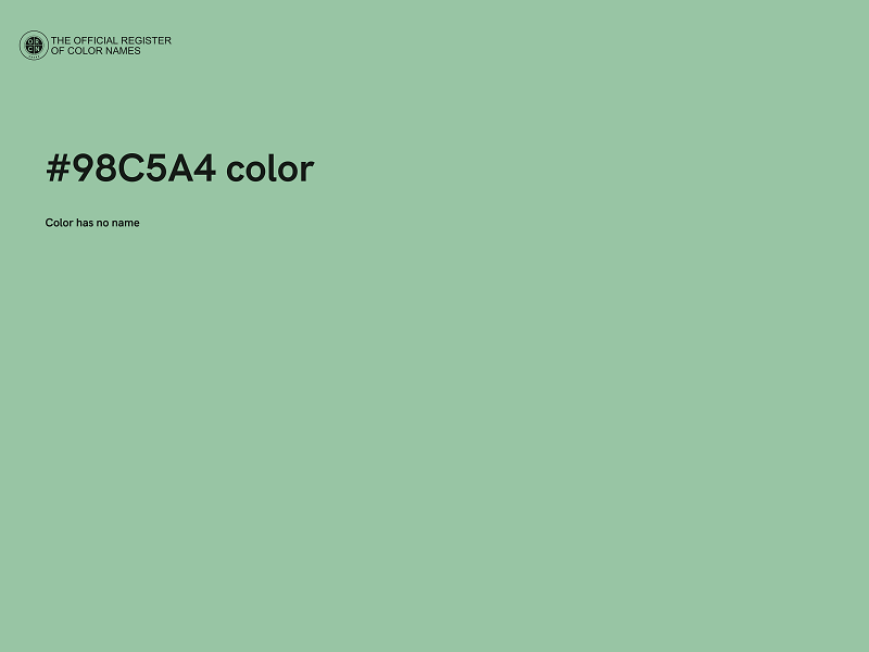 #98C5A4 color image