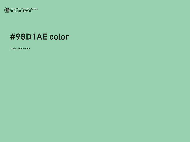 #98D1AE color image