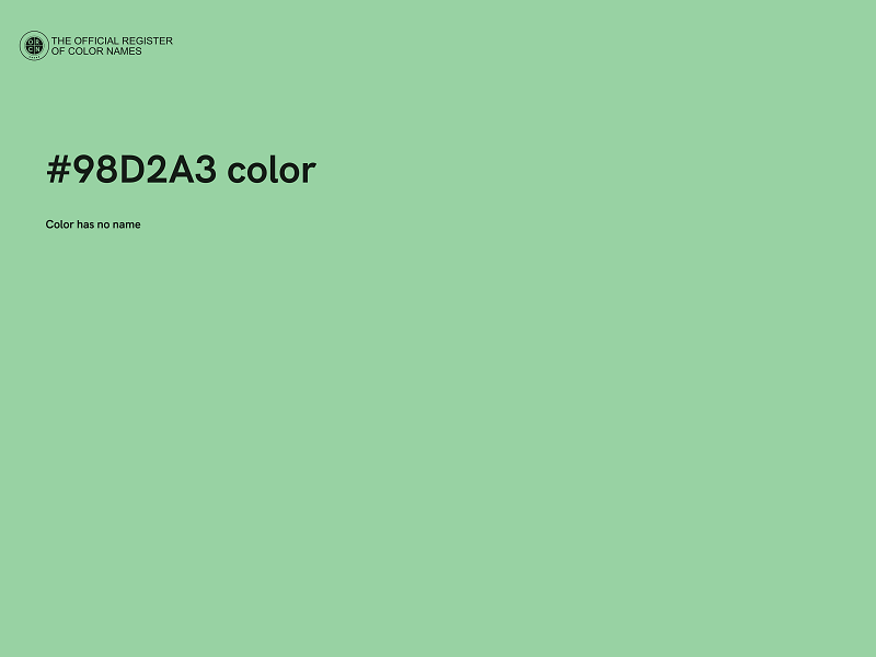 #98D2A3 color image