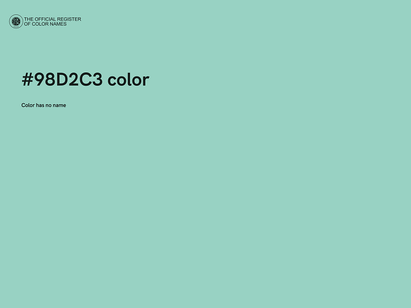 #98D2C3 color image