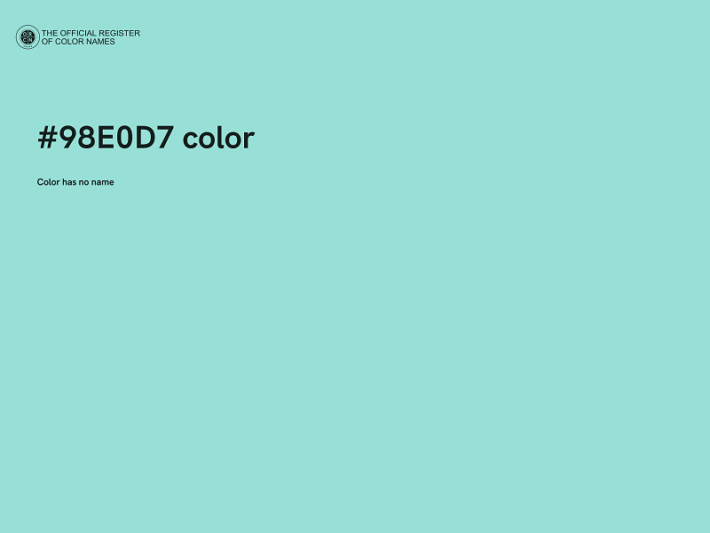 #98E0D7 color image