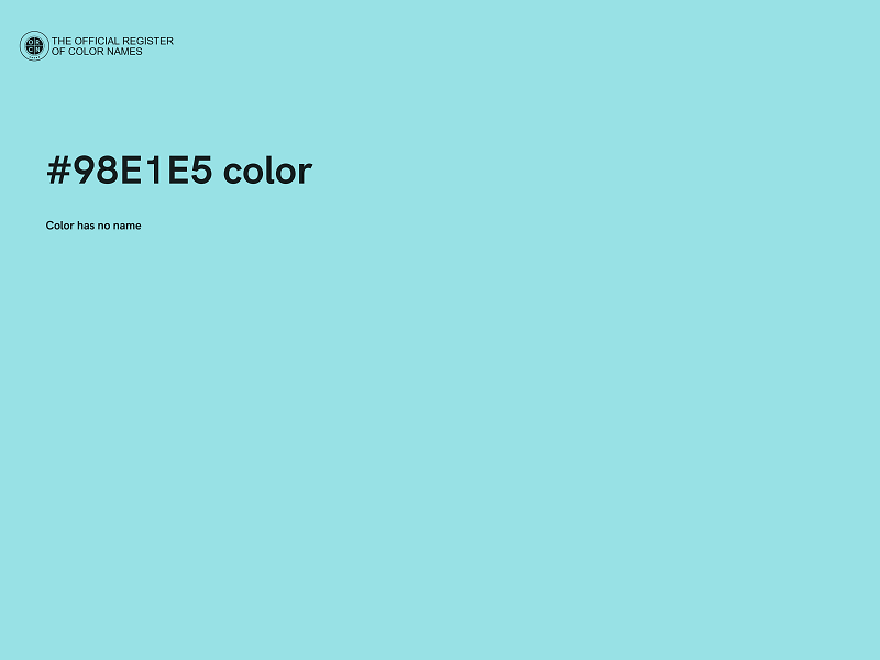 #98E1E5 color image