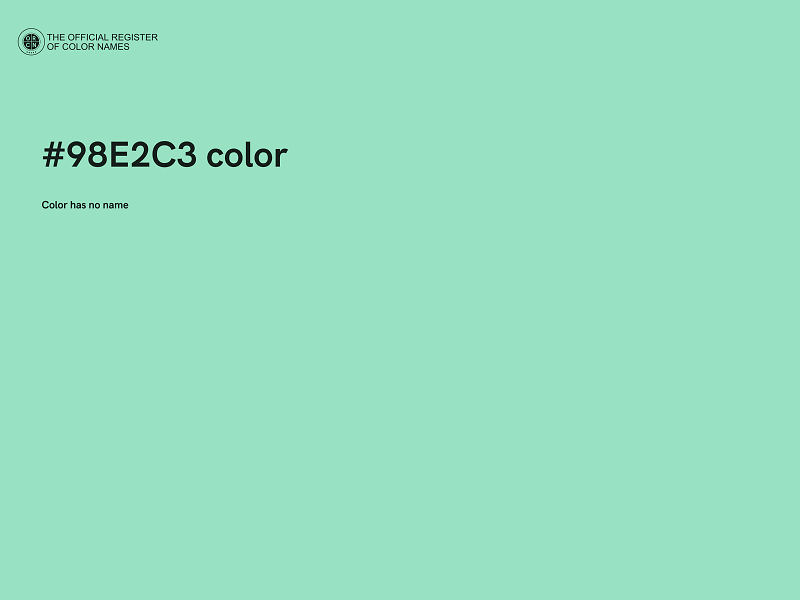 #98E2C3 color image