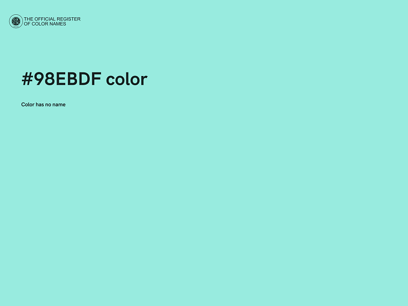 #98EBDF color image