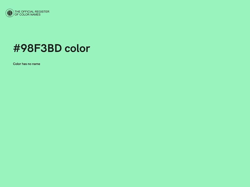 #98F3BD color image