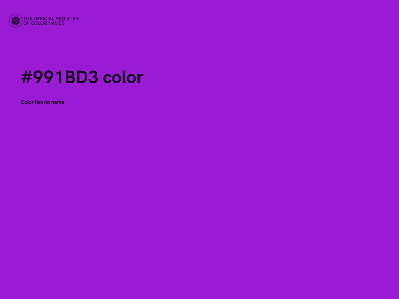 #991BD3 color image