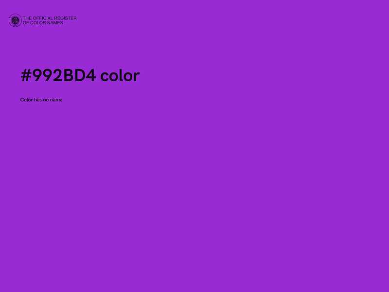 #992BD4 color image