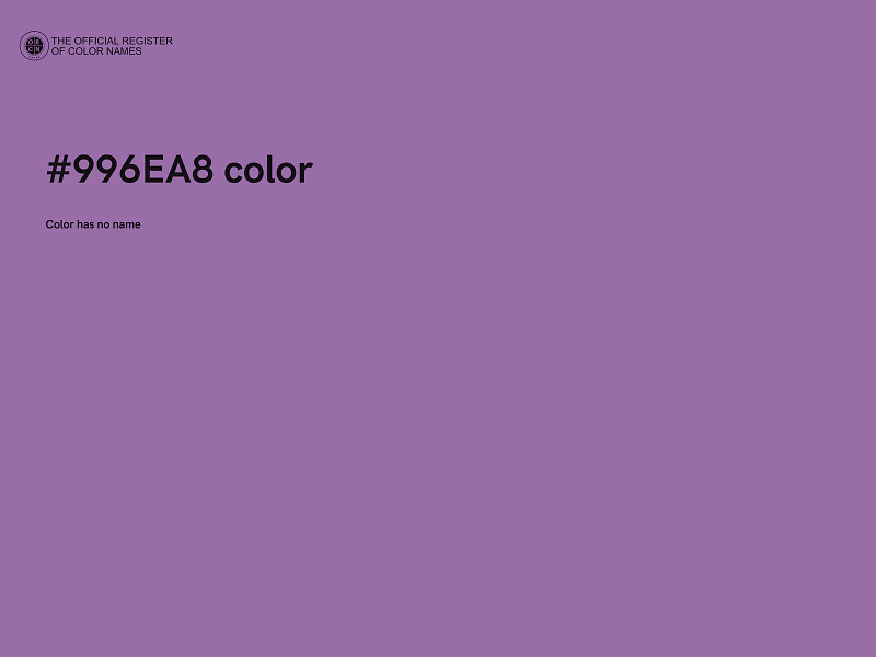 #996EA8 color image