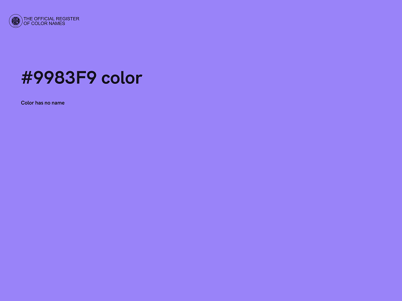 #9983F9 color image