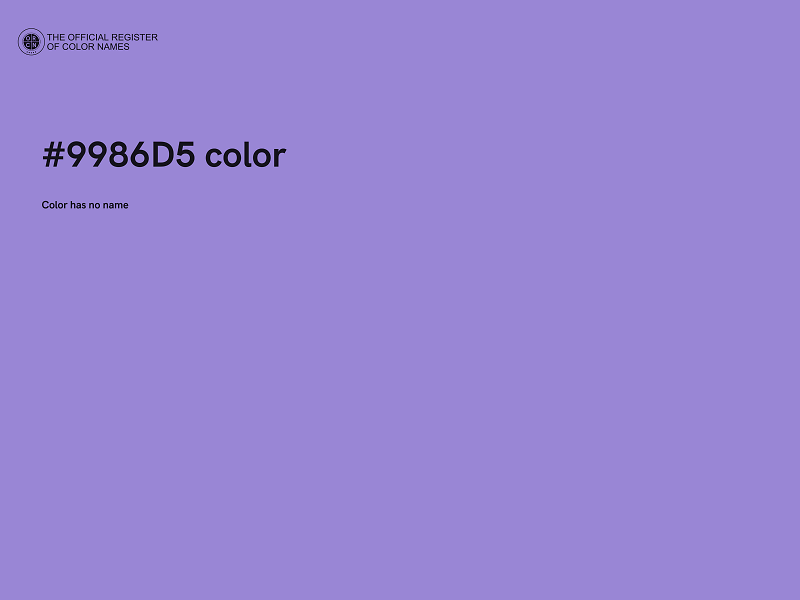 #9986D5 color image