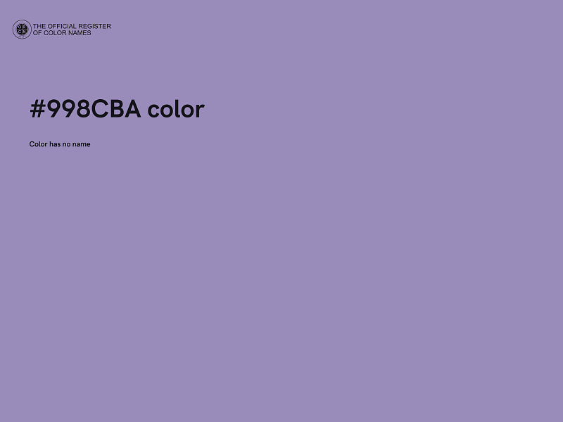 #998CBA color image