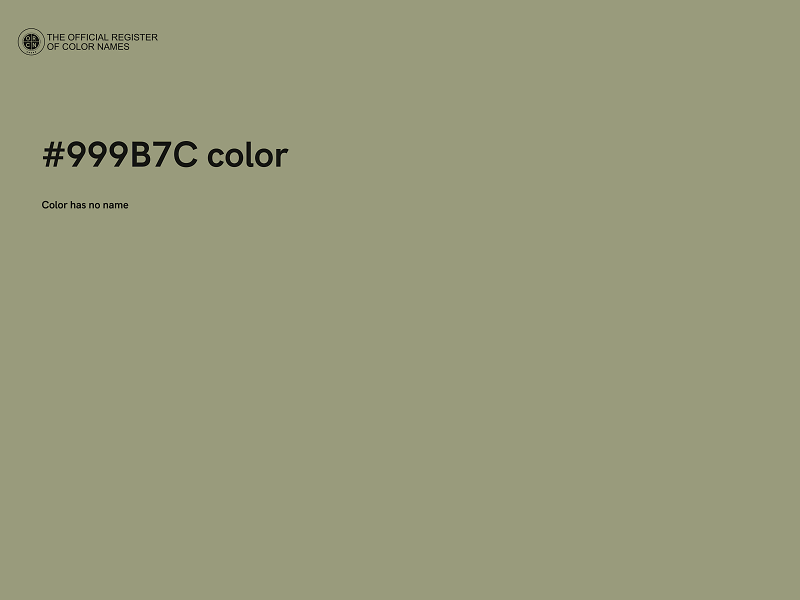 #999B7C color image