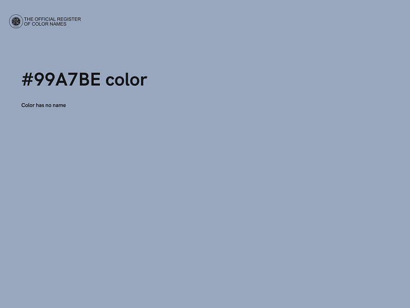 #99A7BE color image