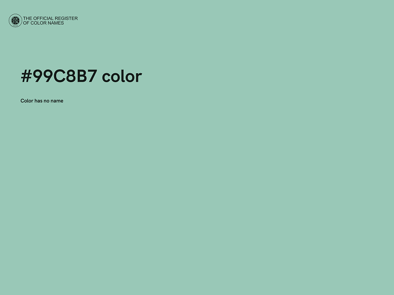 #99C8B7 color image