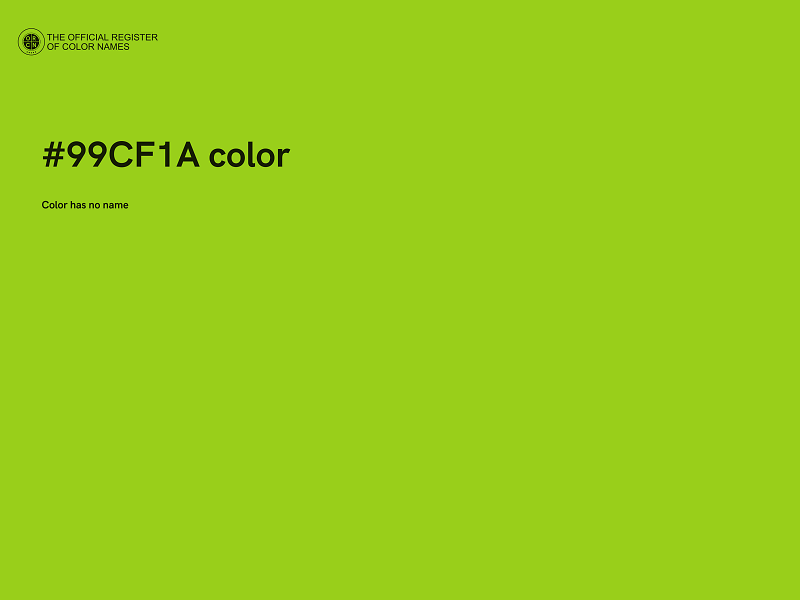 #99CF1A color image