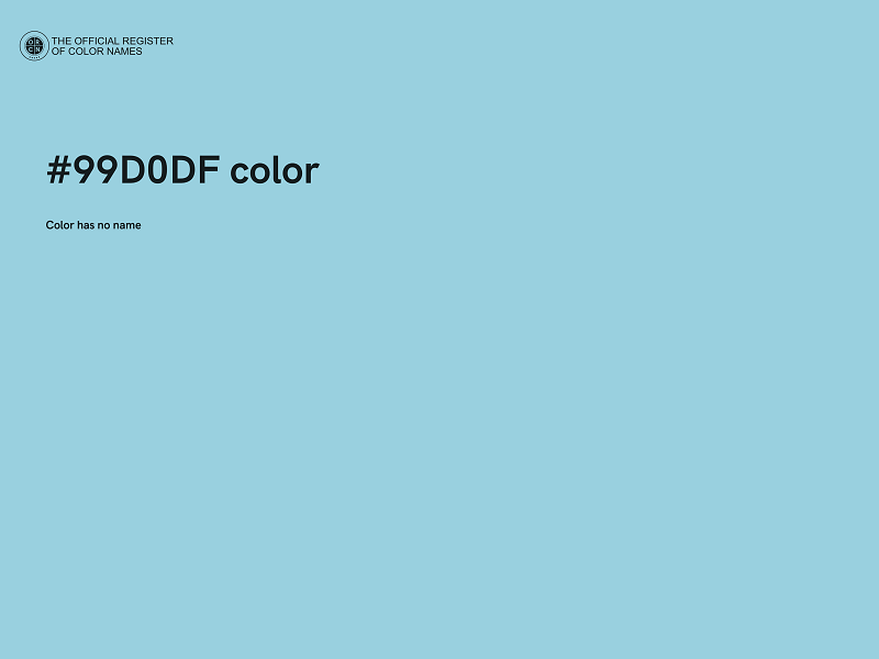 #99D0DF color image