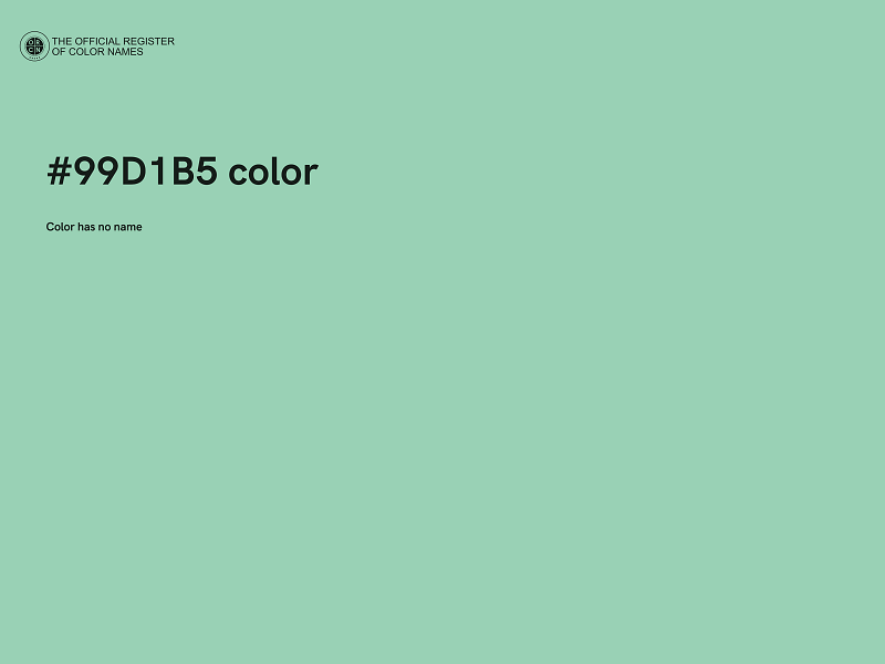 #99D1B5 color image