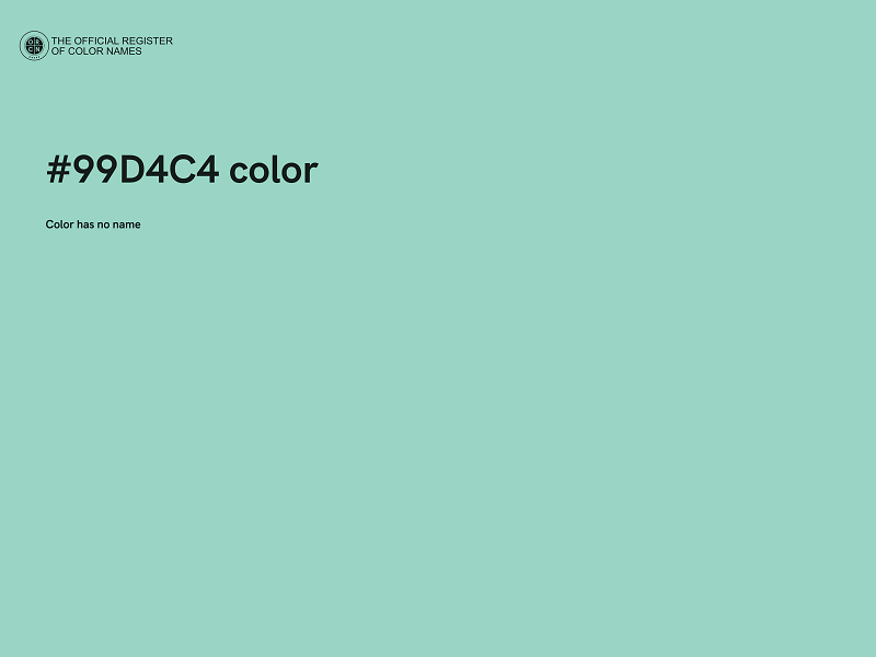 #99D4C4 color image