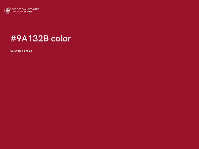 #9A132B color image