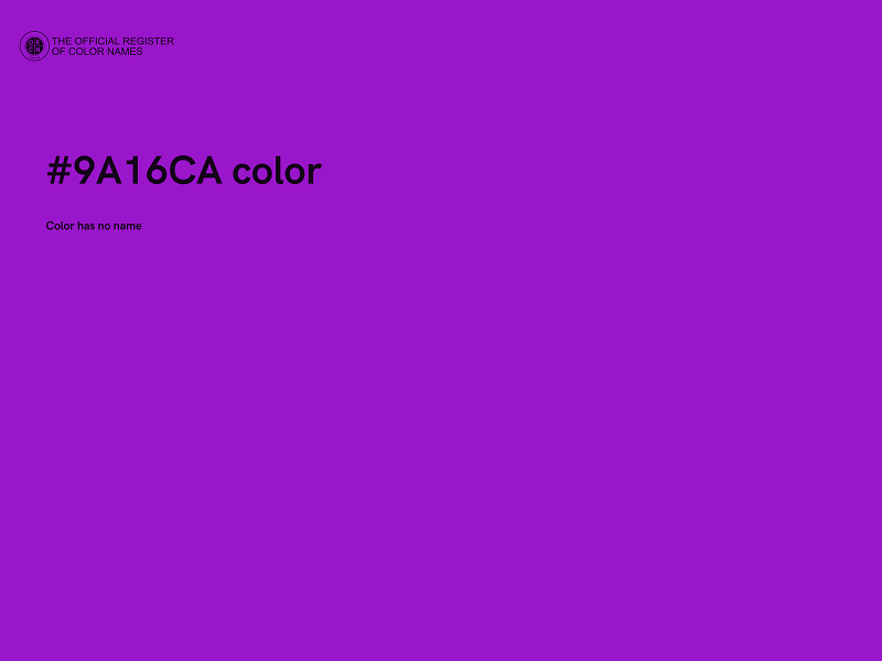 #9A16CA color image