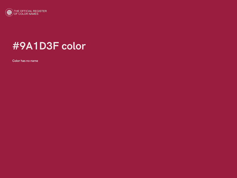 #9A1D3F color image