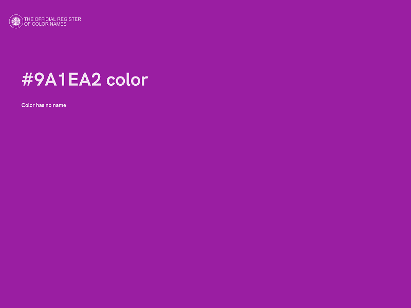 #9A1EA2 color image