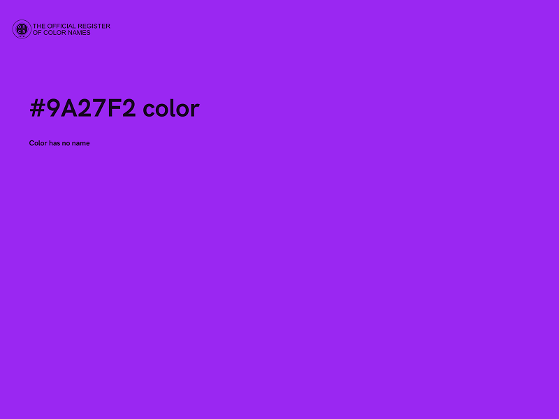 #9A27F2 color image