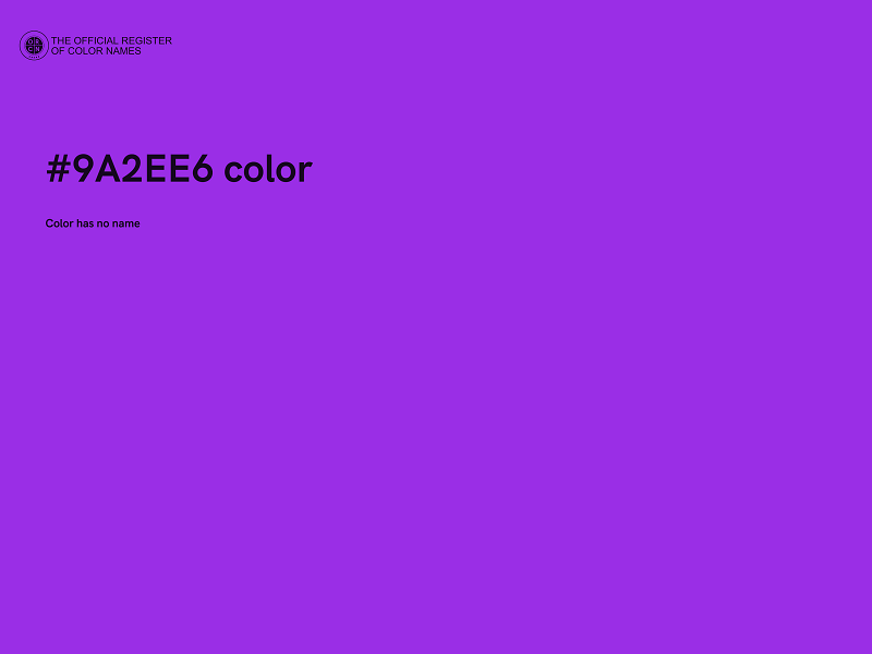 #9A2EE6 color image