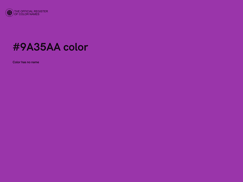 #9A35AA color image