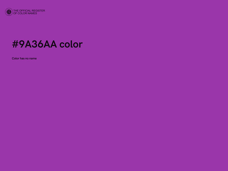 #9A36AA color image