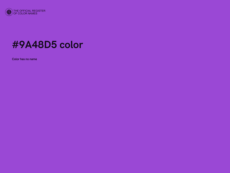 #9A48D5 color image